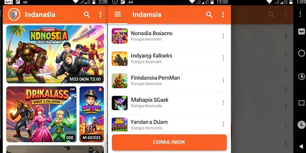 Tampilan awal yang menarik dan intuitif.
