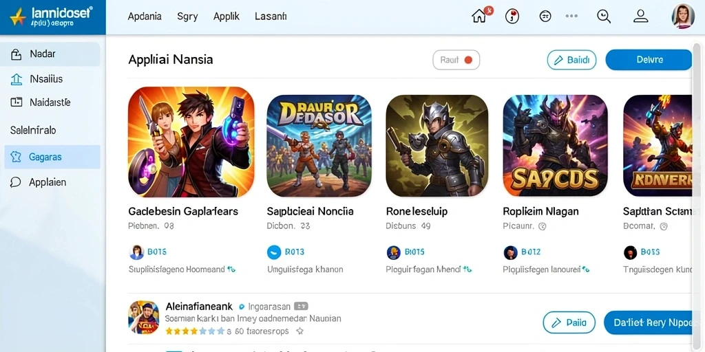 Tampilan antarmuka yang modern dan menarik.