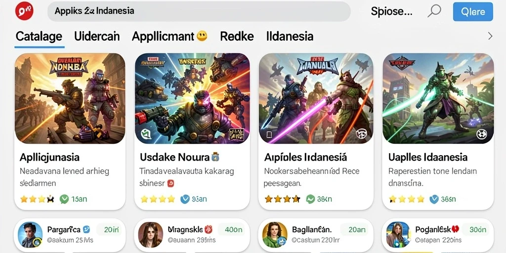 Tampilan grafis yang memukau dari interface permainan.