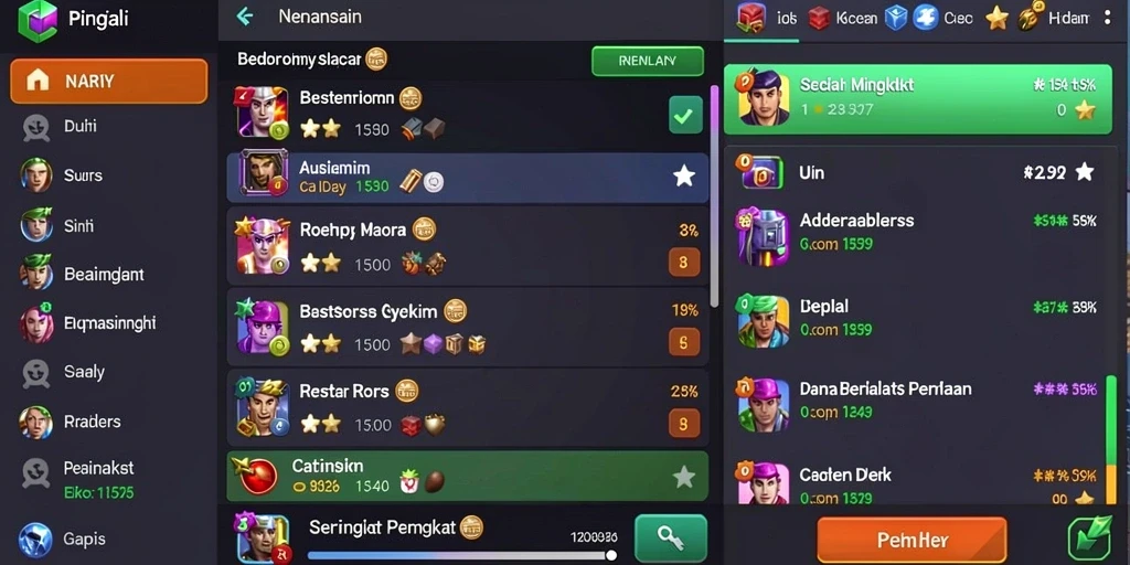 Tampilan menu utama permainan GARUDA999 yang menarik.