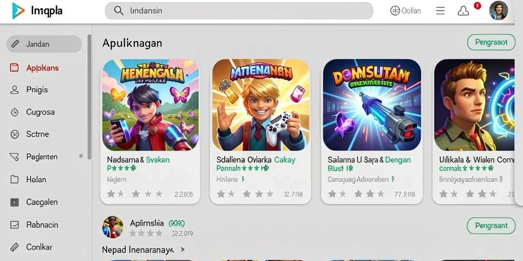 Tampilan antarmuka GEBYAR4D yang menarik dan modern.