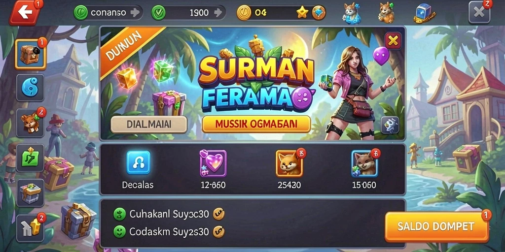 Tampilan utama aplikasi WINSLOT yang menarik dan mudah dinavigasi.